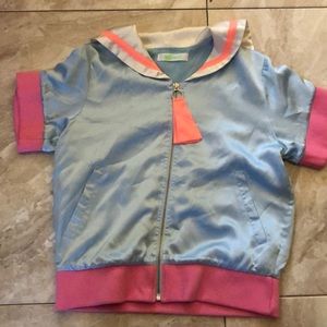 Galaxxxy Japanese brand short sleeve neon sailor jacket